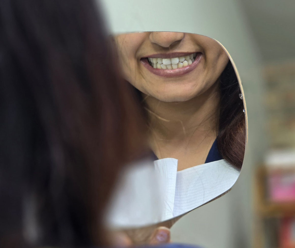 Happy patient after Invisalign